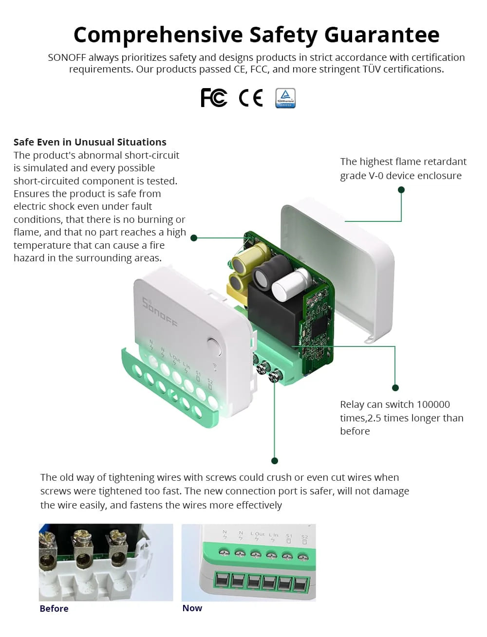 Matter Smart Switch - WiFi Home Automation Module for Energy Saving Tidesmit