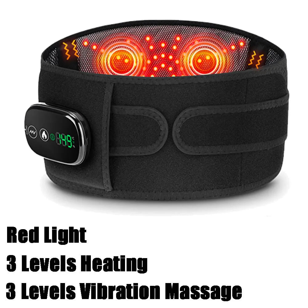 Lumbar Decompression Belt with Red Light Therapy and Vibration Support Fascia Gun Type B Tidesmit