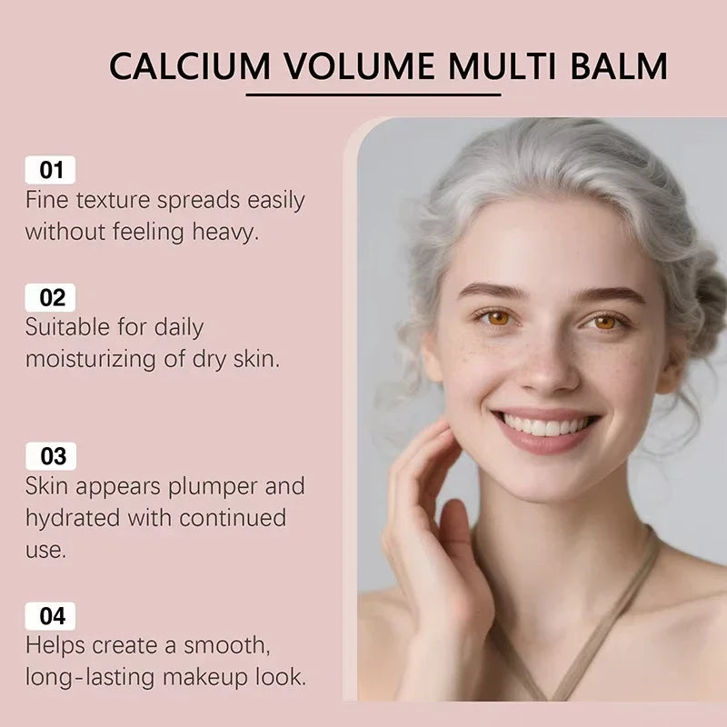 Volume Multi Balm Korean Skincare Stick,Face & Eye Cream,Collagen Deep Moisturizing Anti-Wrinkle,Suitable for Pre Makeup
