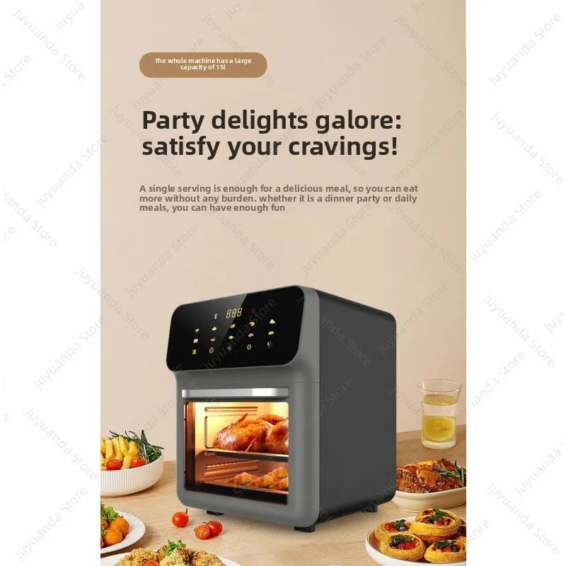 2026 New Air Fryer Large Capacity Touch Screen Visual Household Multifunctional Electric Oven
