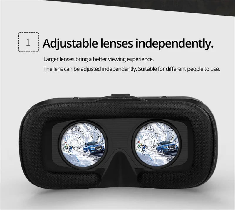 VR Headset for Smartphones: Immersive 3D Spatial Audio Glasses Tidesmit