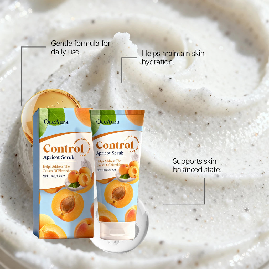 Exfoliating Apricot Facial Scrub - Professional Smooth Skin Care 100g Scrubs Treatments Tidesmit