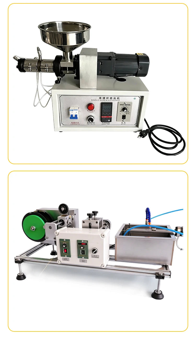Desktop 3D Filament Extruder Production Line 0.5kg/h for PLA/ABS Filament Making at Home & Workshop