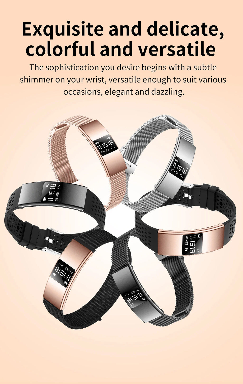 B9 3.5mm Ultra Thin Smart Bracelet Men Women IP68 Waterproof Call Reminder Fitness Sport Smart Band Lightweight Health Wristband