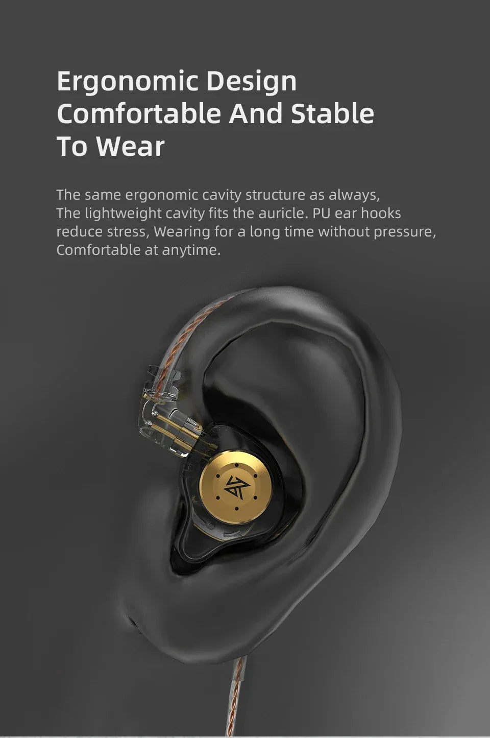 KZ EDX PRO Dynamic Earphones HIFI Bass Earbuds In Ear Monitor Sport Noise Cancelling Headset Tidesmit