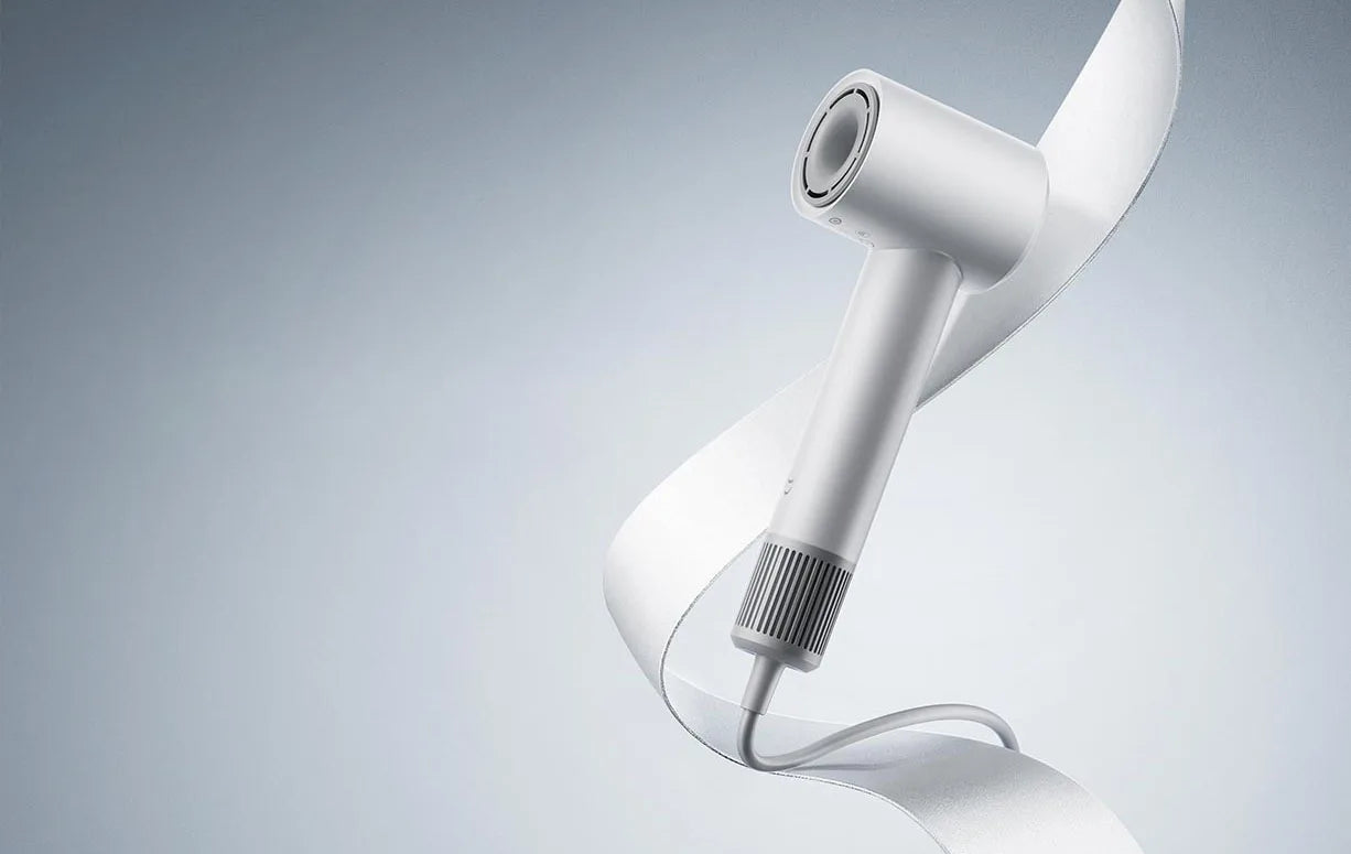 White MIJIA H501 SE high-speed ionic hair dryer with sleek professional design, powerful airflow, and modern aesthetic.