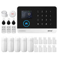 WiFi 4G Home Security Alarm System with Smart Tuya Motion Sensors 4G WiFi Kit F EU Plug Tidesmit