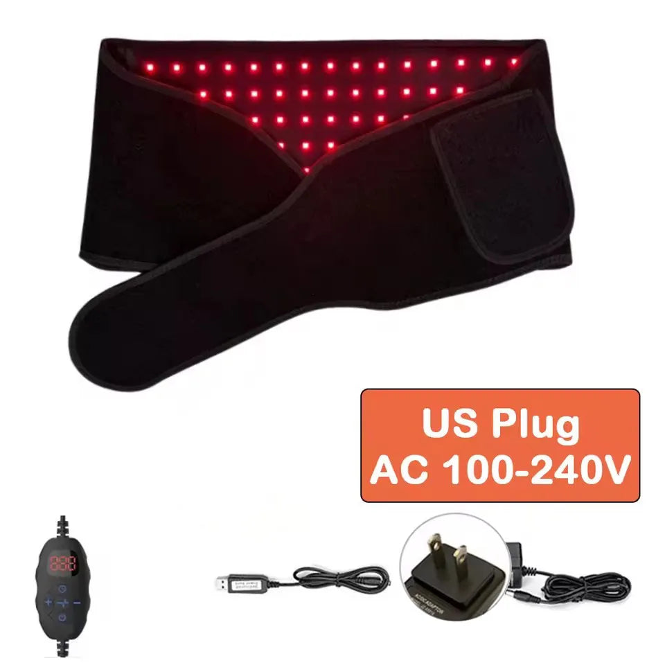 NEW Red ＆Infrared Light Therapy Belt 850nm 660nm LED Beauty Devices fo Wrap Burn Fat Face Wrap Slimming Waist Heat Pad Full Body