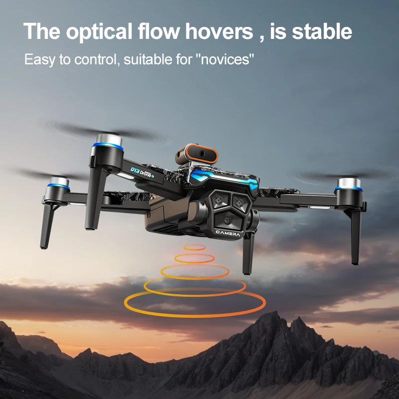 4K RC Camera Drone - D13 Foldable GPS Quadcopter with Obstacle Avoidance Tidesmit