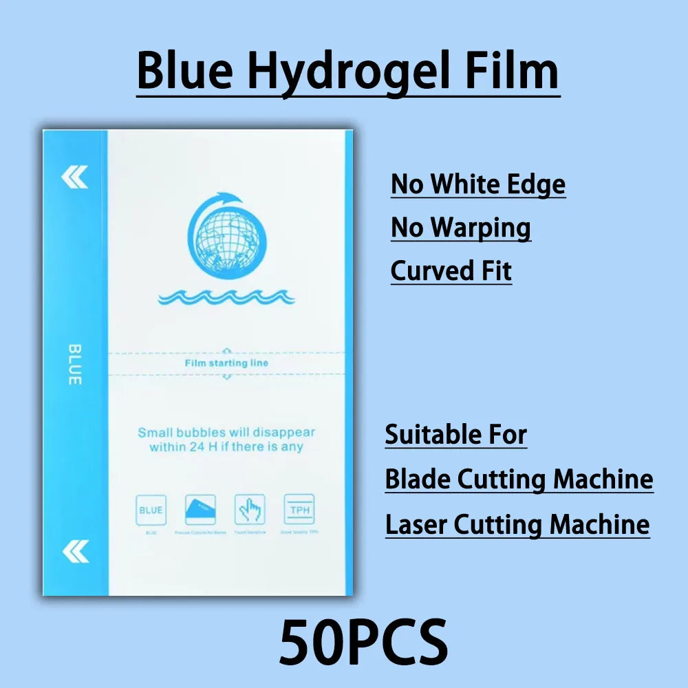 HD Anti-peeping Hydrogel Film TPU Matte Privacy for Cutting Machine Cellphone Screen Protection Flexible Blue/Anti-spy Sheet Cut