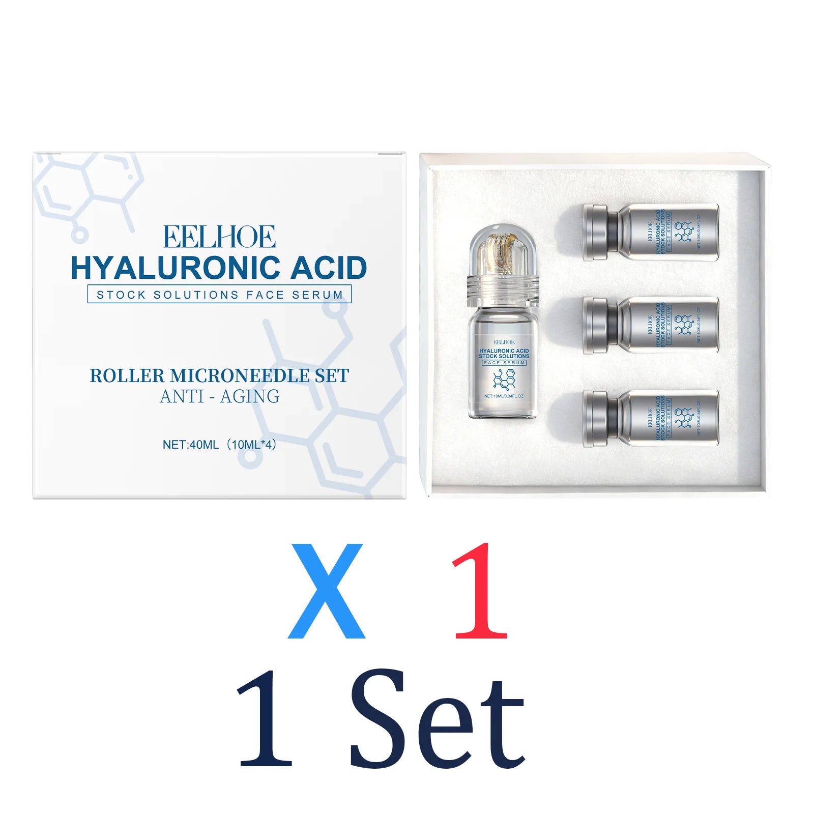 Tidesmit Niacinamide Microneedle Facial Serum Kit with 0.25mm Roller for Deep Skin Hydration and Winter Skincare