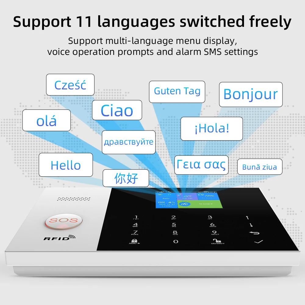 Wifi GSM Home Security Alarm System with Alexa and App Control Tidesmit