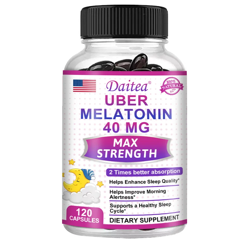Melatonin - Dietary Supplement To Improve Nighttime Sleep Quality and Improve Insomnia, Reduce Waking Time, Boost Immunity