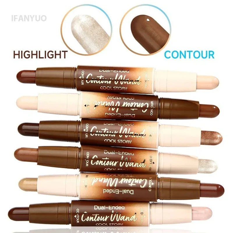 Tidesmit double-ended contour stick for sculpting face makeup showing texture and cream blendability detail