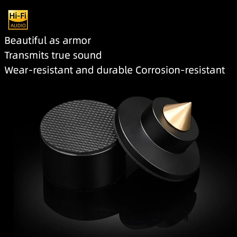 ERUMPENT 4 PCS Hi-end Speaker Spike Stand Foot Pads Adjustable Audio Speakers Shock-absorbing Feet Pegs for Sounds CD  Amplifier