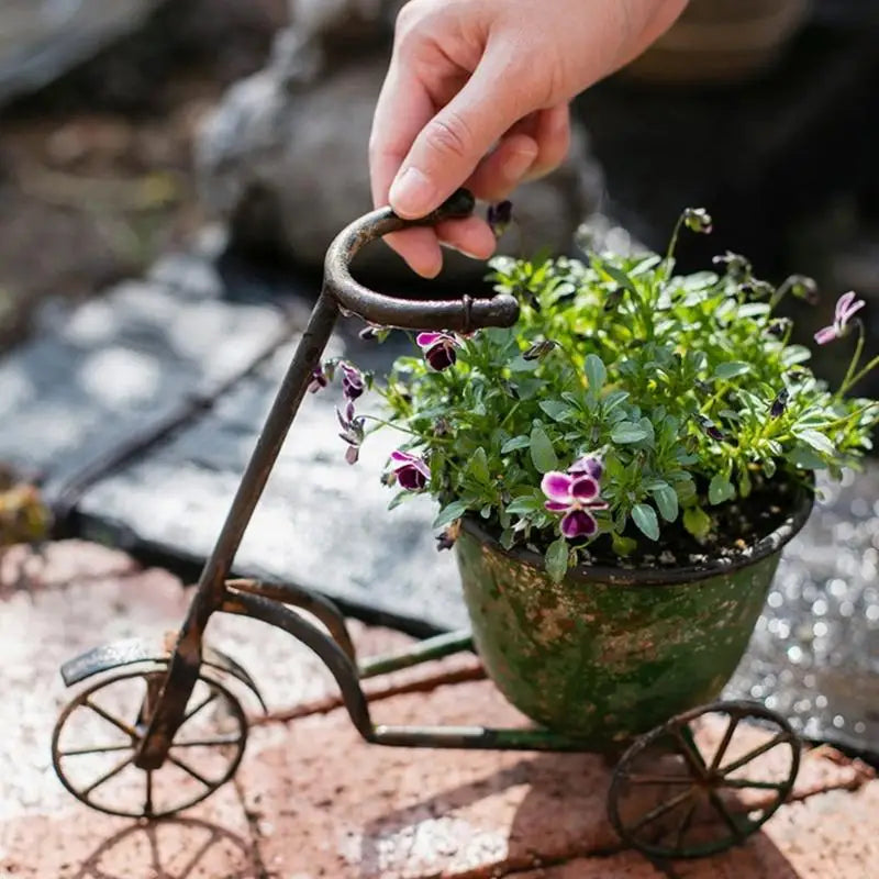 Classical Wrought Iron Creative Flower Pot Home Furnishing Outdoor Gardening Metal Flower Pot Courtyard Garden Decoration P9YB