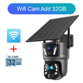 LS VISION 4K 99X Zoom 4G/WIFI Solar Camera Dual Screen PTZ Battery Outdoor Wifi Camera Ai Human Auto Zoom Tracking CCTV Security