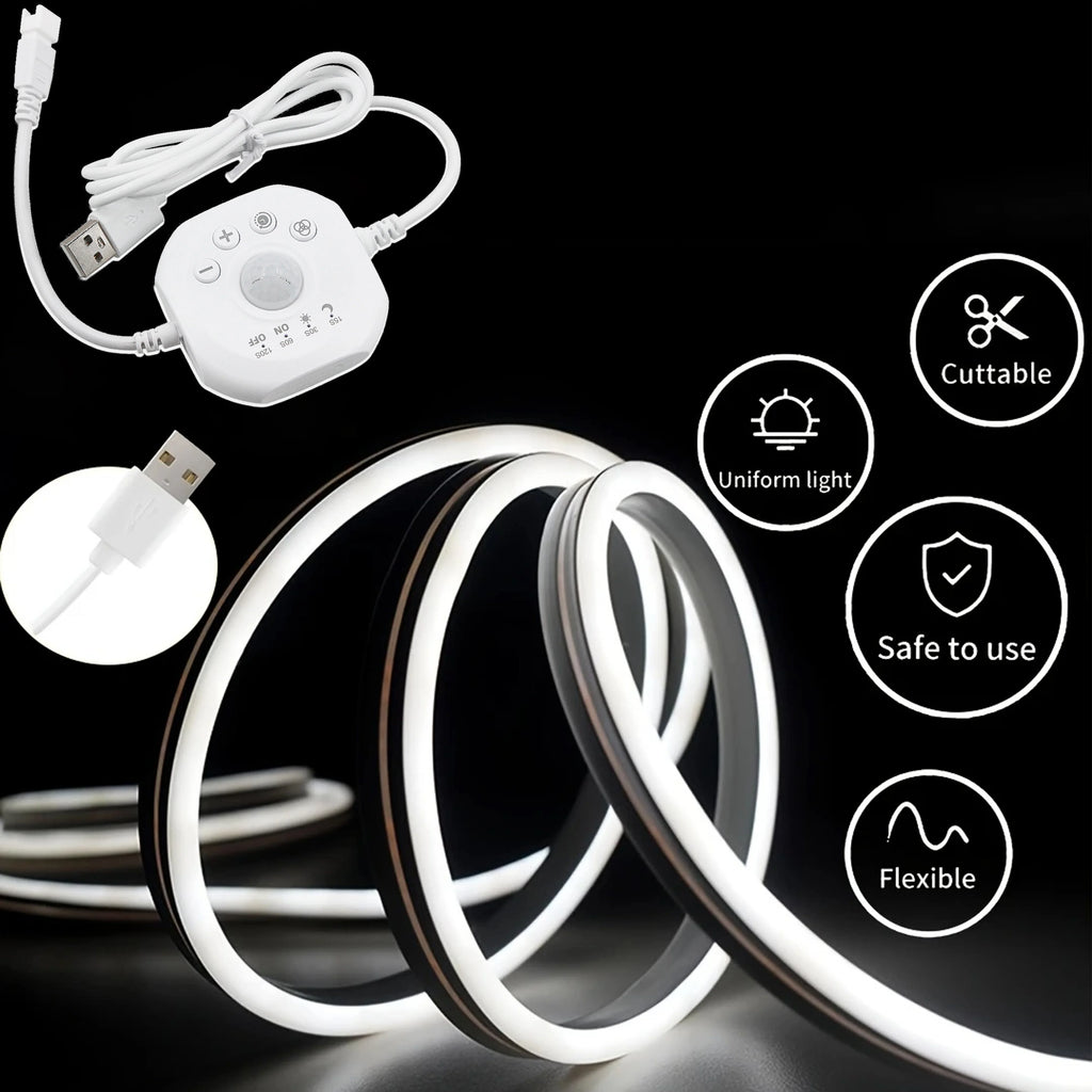 Motion Sensor Stair Lights With Chase Effect Under Bed Lights Under Cabinet Lights, Motion Activated Led Light Strip for Home