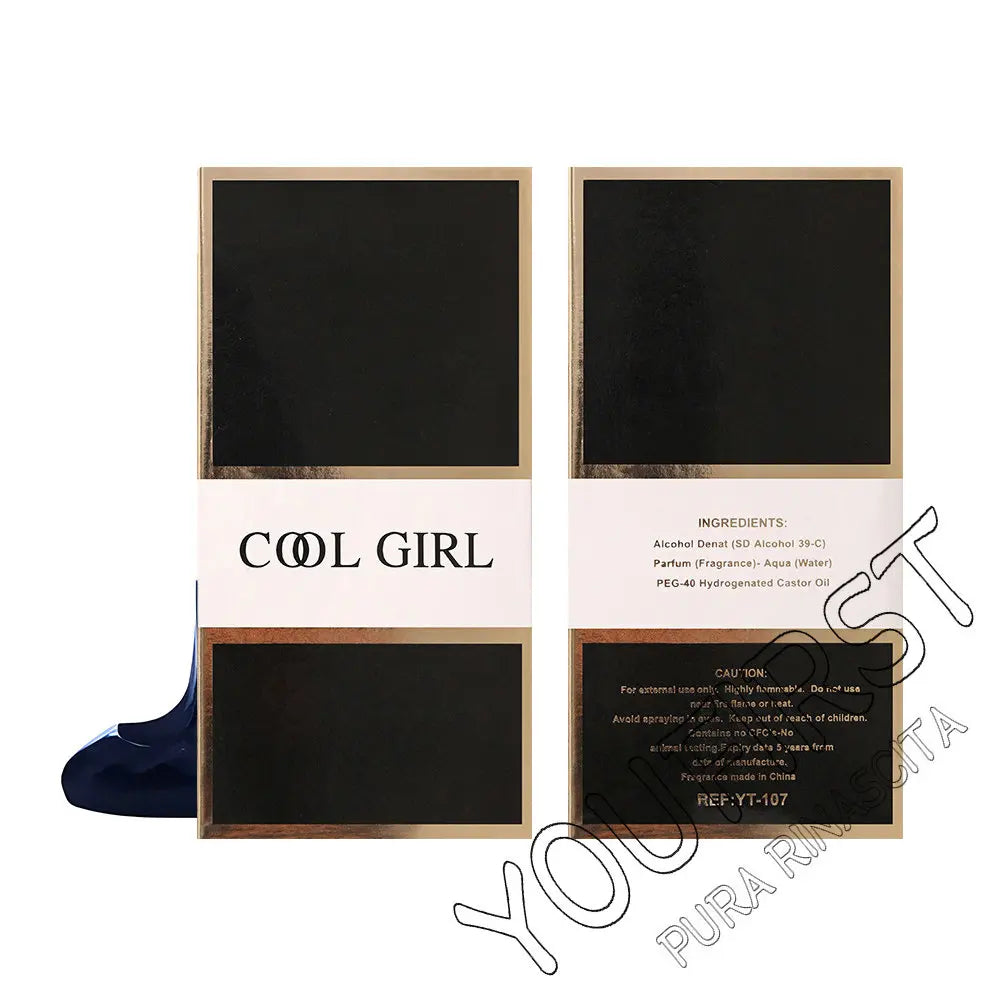 Cool Girl 90ml luxury floral parfum for women. Stiletto-shaped bottle, long-lasting original designer scent spray.