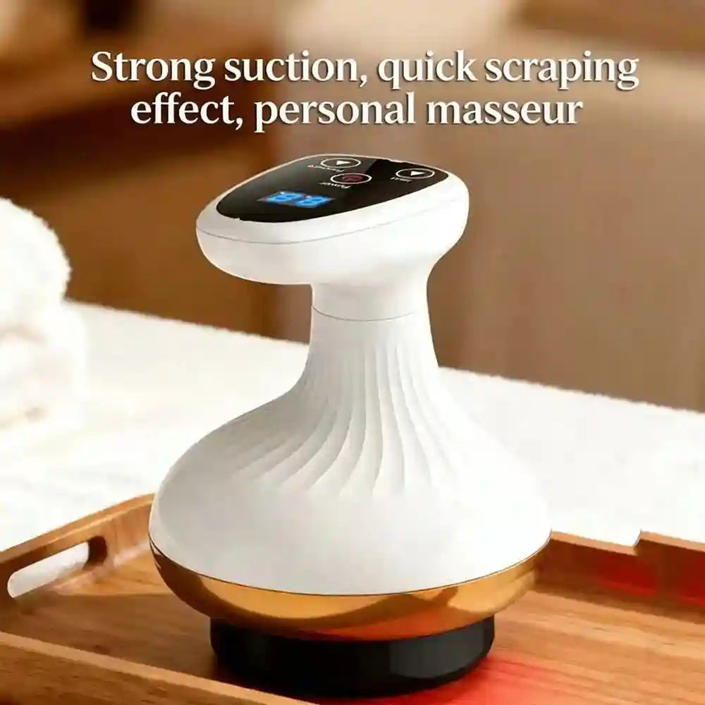 Electric Cupping Massager with Heat Therapy - Tidesmit Wellness Tool Massage Roller Tidesmit