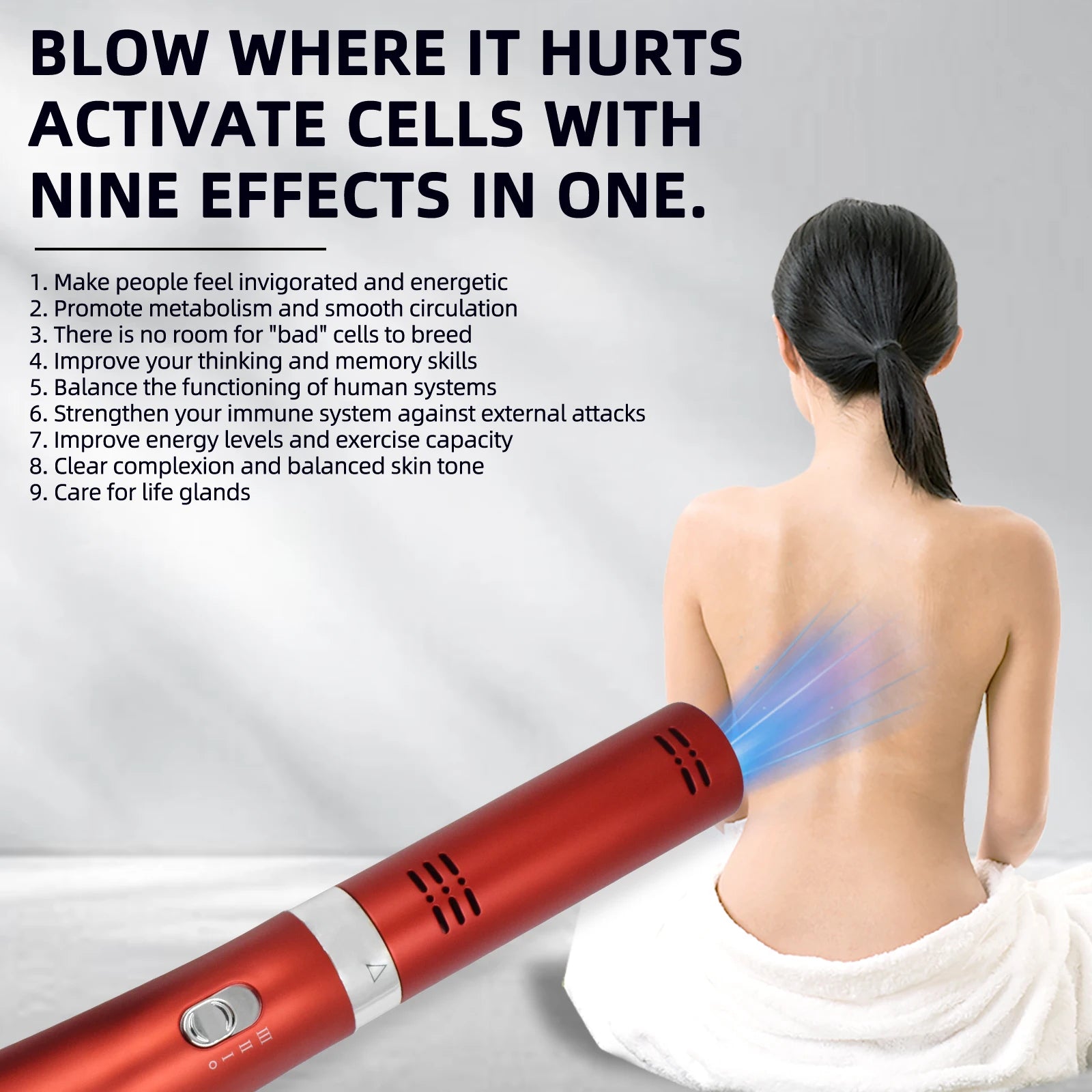 Terahertz Therapy Blower for Relaxation – Home Wellness Tool Relaxation Treatment Tidesmit