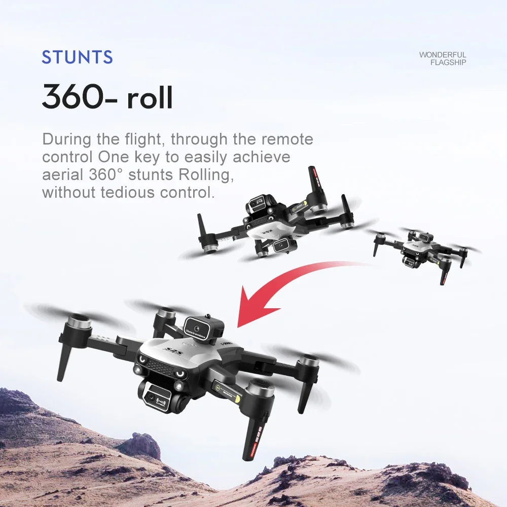 Camera Drone with Obstacle Avoidance - Foldable 8K GPS Quadcopter Tidesmit