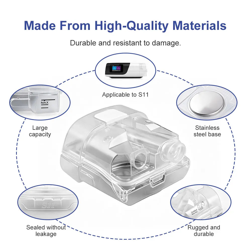Airsense 11 & Aircurve 11 CPAP Heated Tube Ventilator Constant Temperature Pipe Oxygen Heating Tube with 1pcs Water Chamber Tank