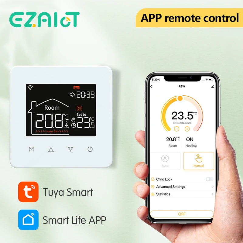 WiFi Smart Thermostat for Electric & Water Floor Heating | Tidesmit Tidesmit
