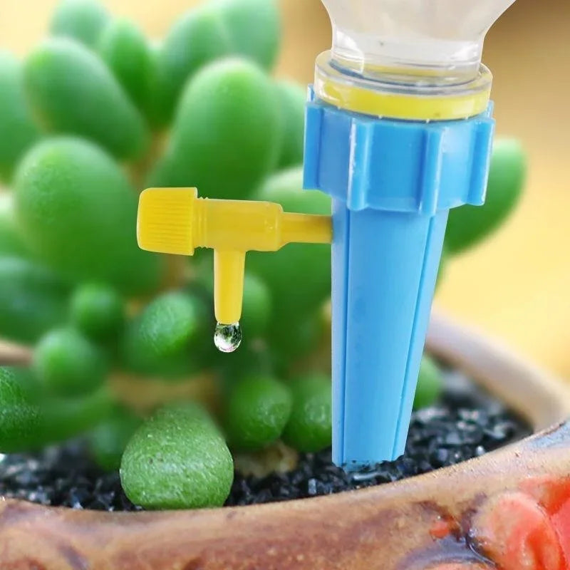 10PCS Flower Adjustable Automatic Drip Irrigation Plant Watering System Home Balcony Potted Plants Garden Irrigation Tools