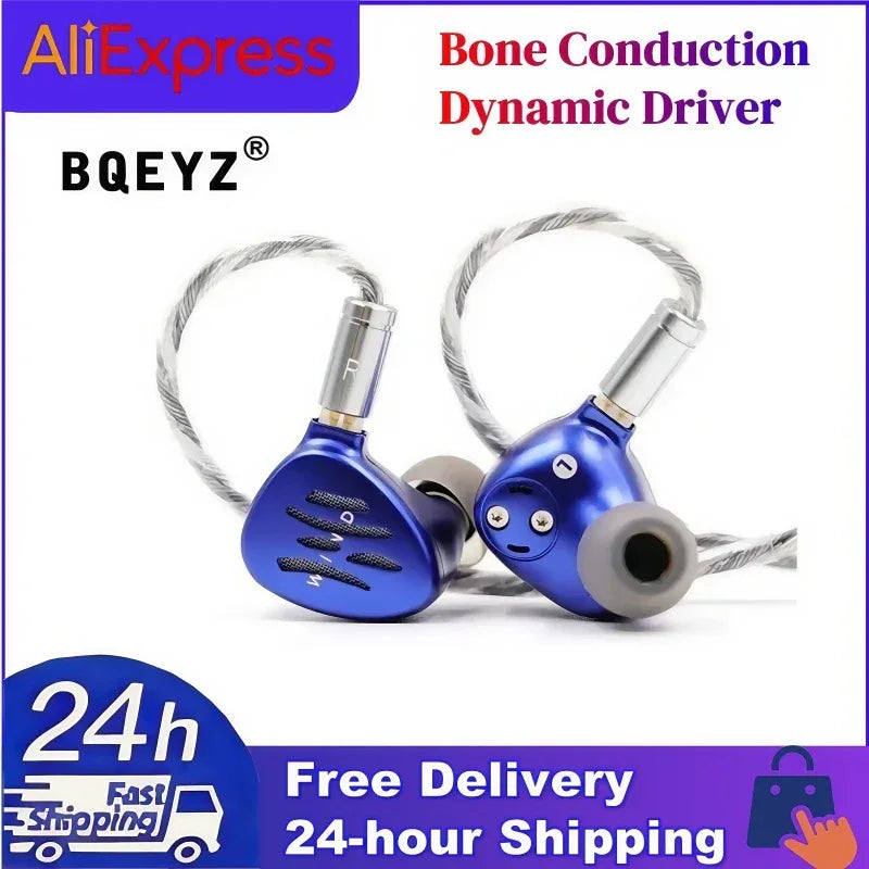 BQEYZ Wind In-Ear Monitors with Bone Conduction - Tidesmit Dual Driver Tidesmit