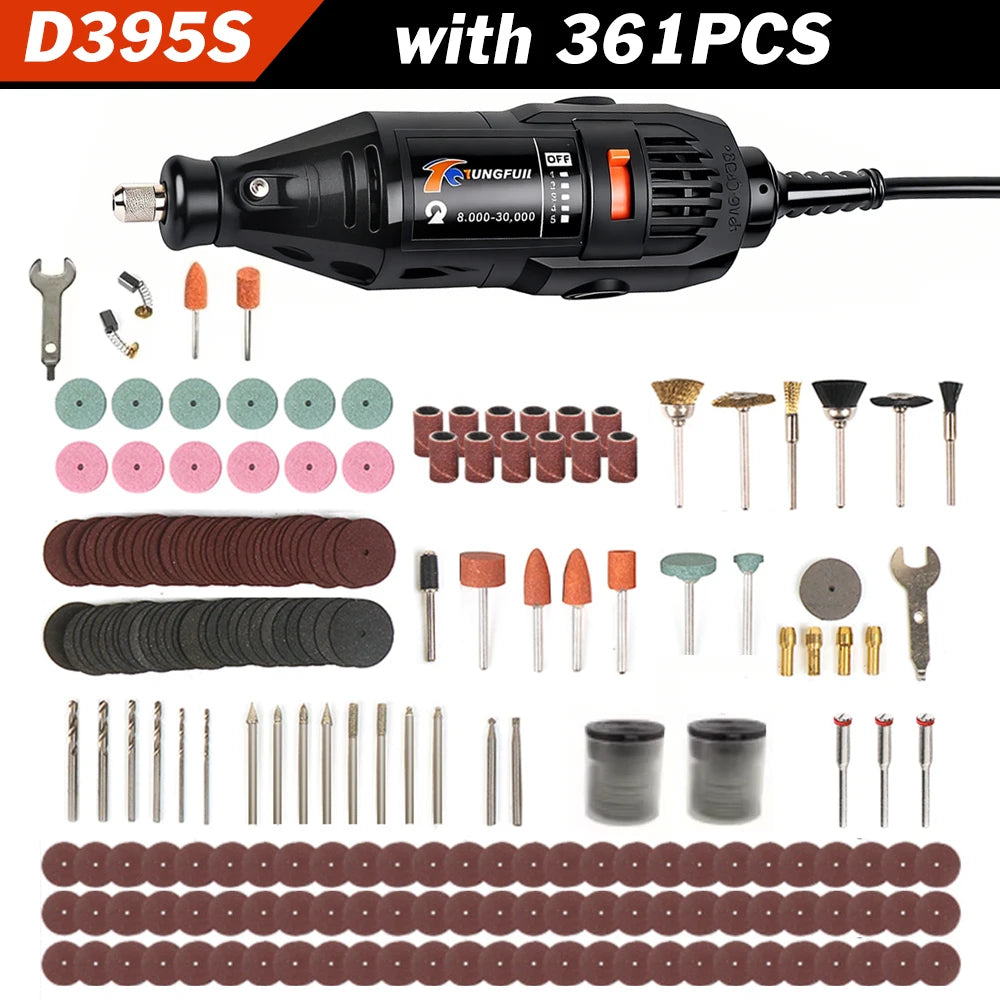 Mini Electric Drill Engraver Machine, Dremel Rotary Tools, Engraver Grinder Compatible with Power Tools, Accessories, 220V