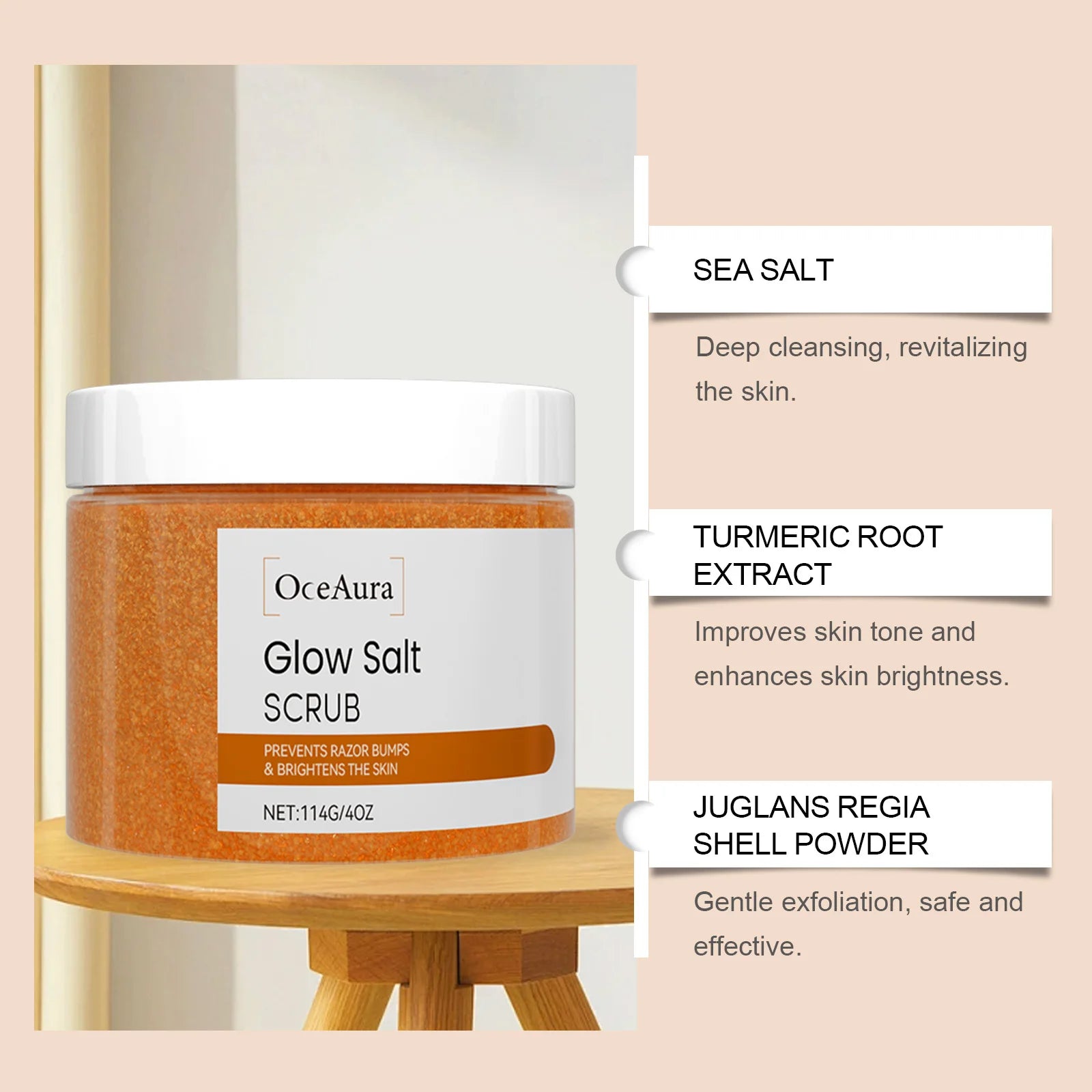Turmeric Body Scrub: Natural Exfoliating Treatment for Radiant Skin Scrubs Treatments Tidesmit