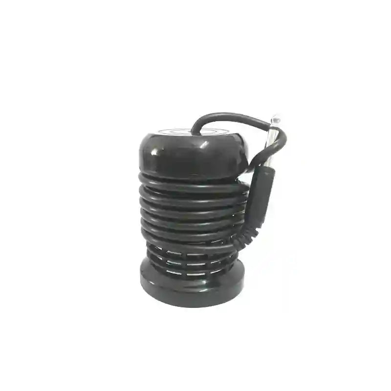 Black ionic detox foot bath array head with coil wire and plug for spa machine spa wellness treatment device.