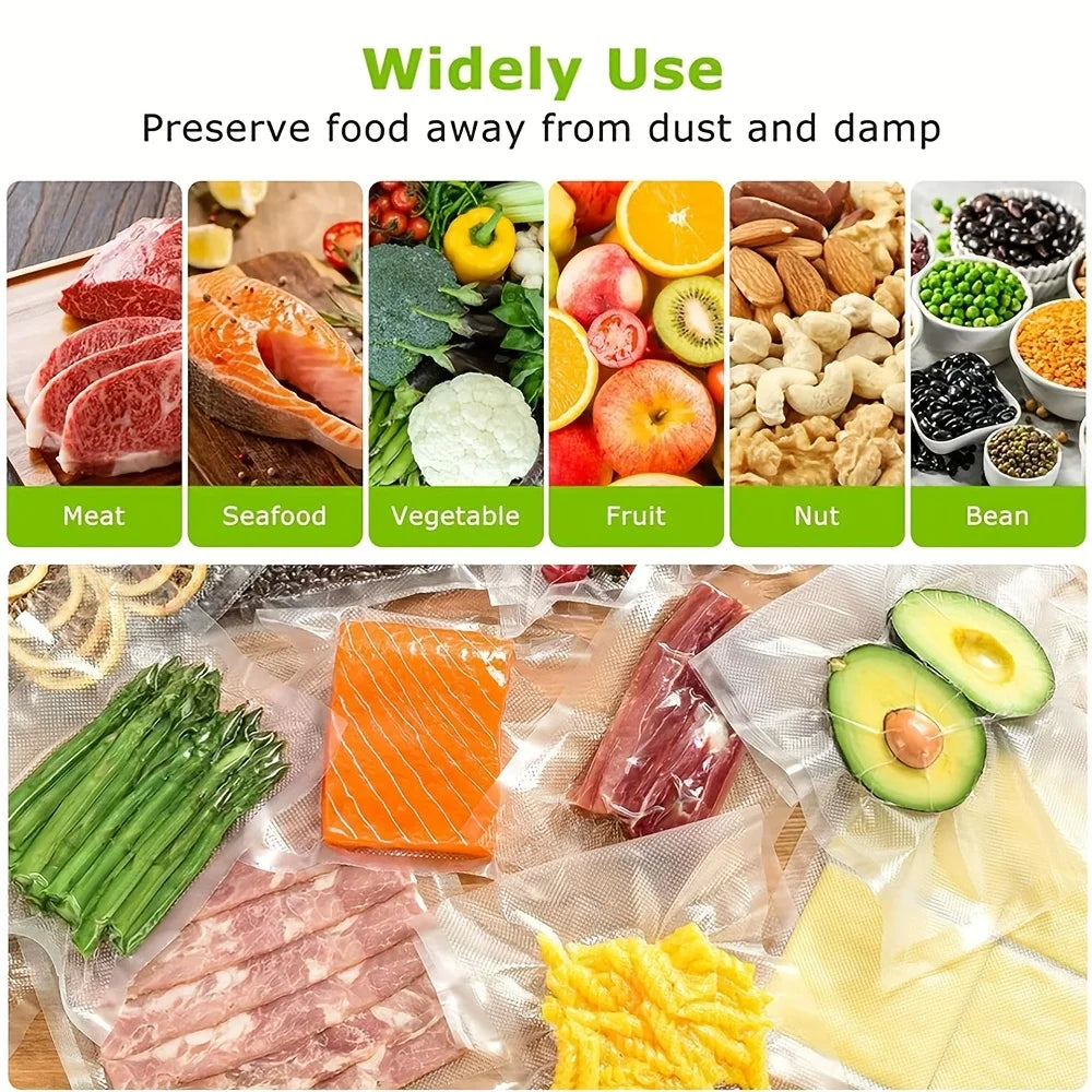 1 Roll 500cm Vacuum Sealer Bags, Food Saver Bags, Household Vacuum Packing Bag, Sous Vide Roll Bags For Food Storage Vacuum