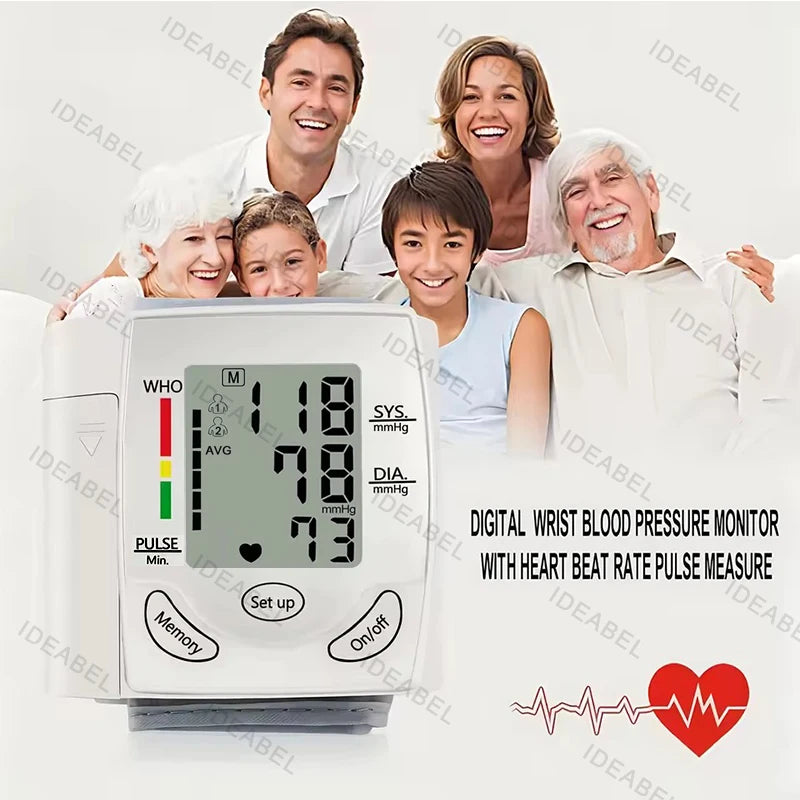 Wrist Blood Pressure Monitor Infrared Thermometer Tonometer BP Monitor Non Contact Infrared Medical Thermometer Pulse Oximeter