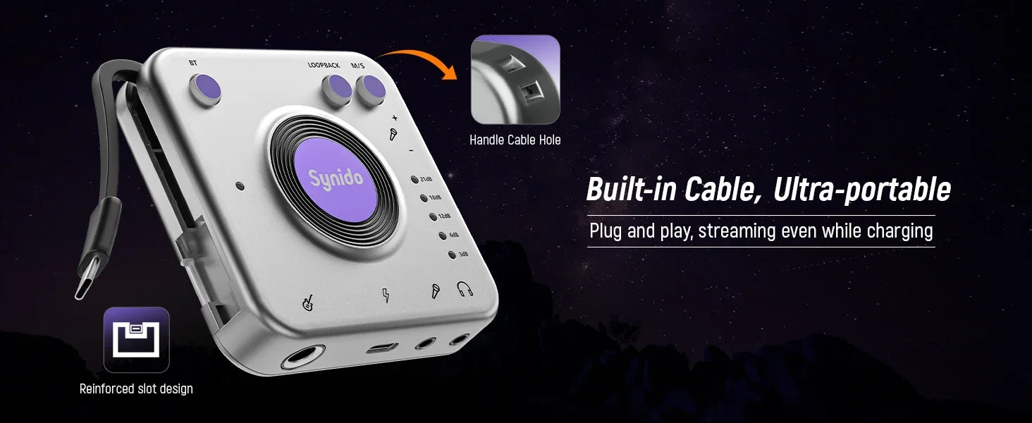 USB-C Audio Interface Live Dock A20 by Tidesmit for Pro Streaming Tidesmit