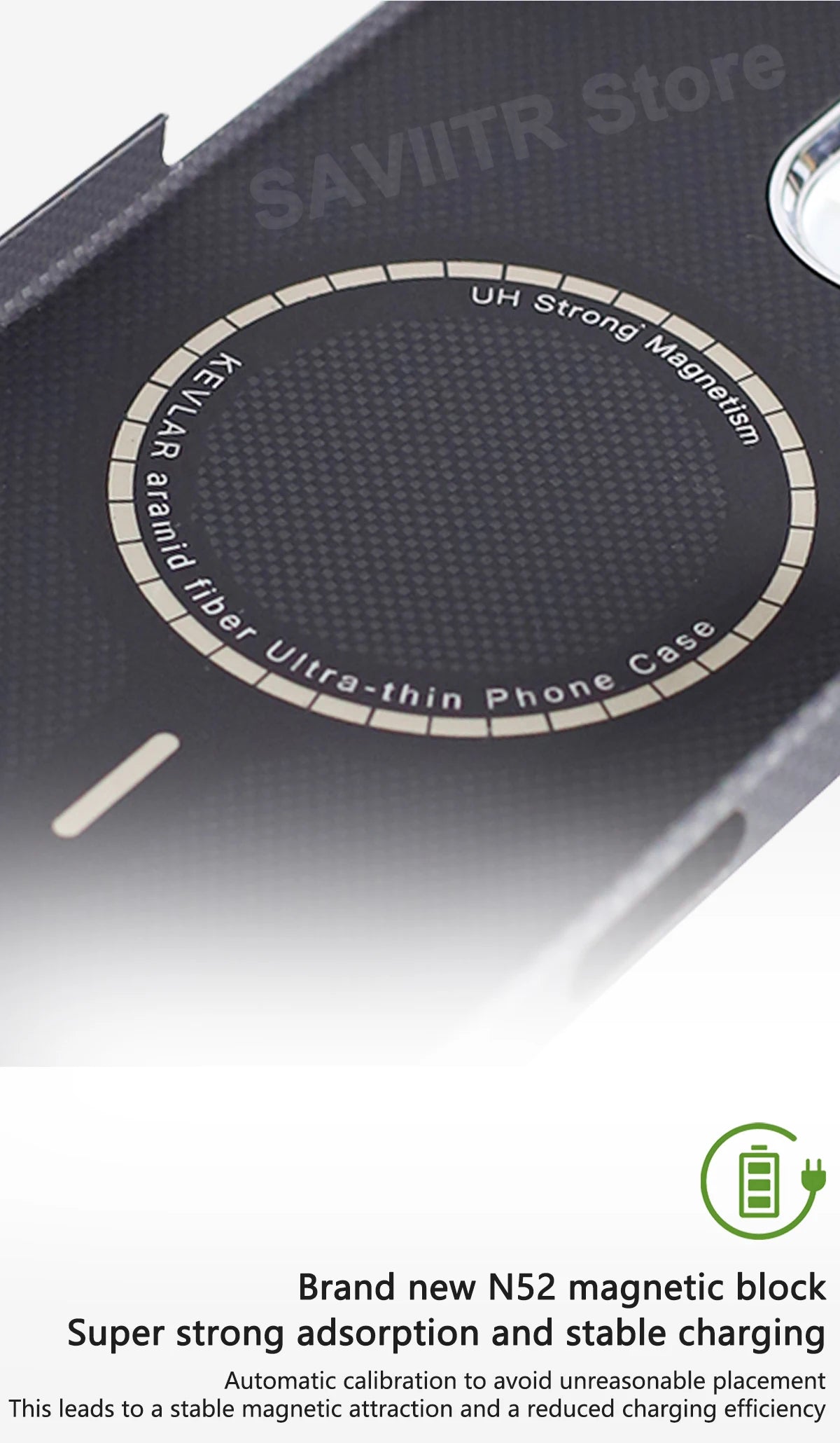 iPhone 16 Pro Max Carbon Fiber Magnetic Case Blue Mag - Slim Drop Protection Tidesmit