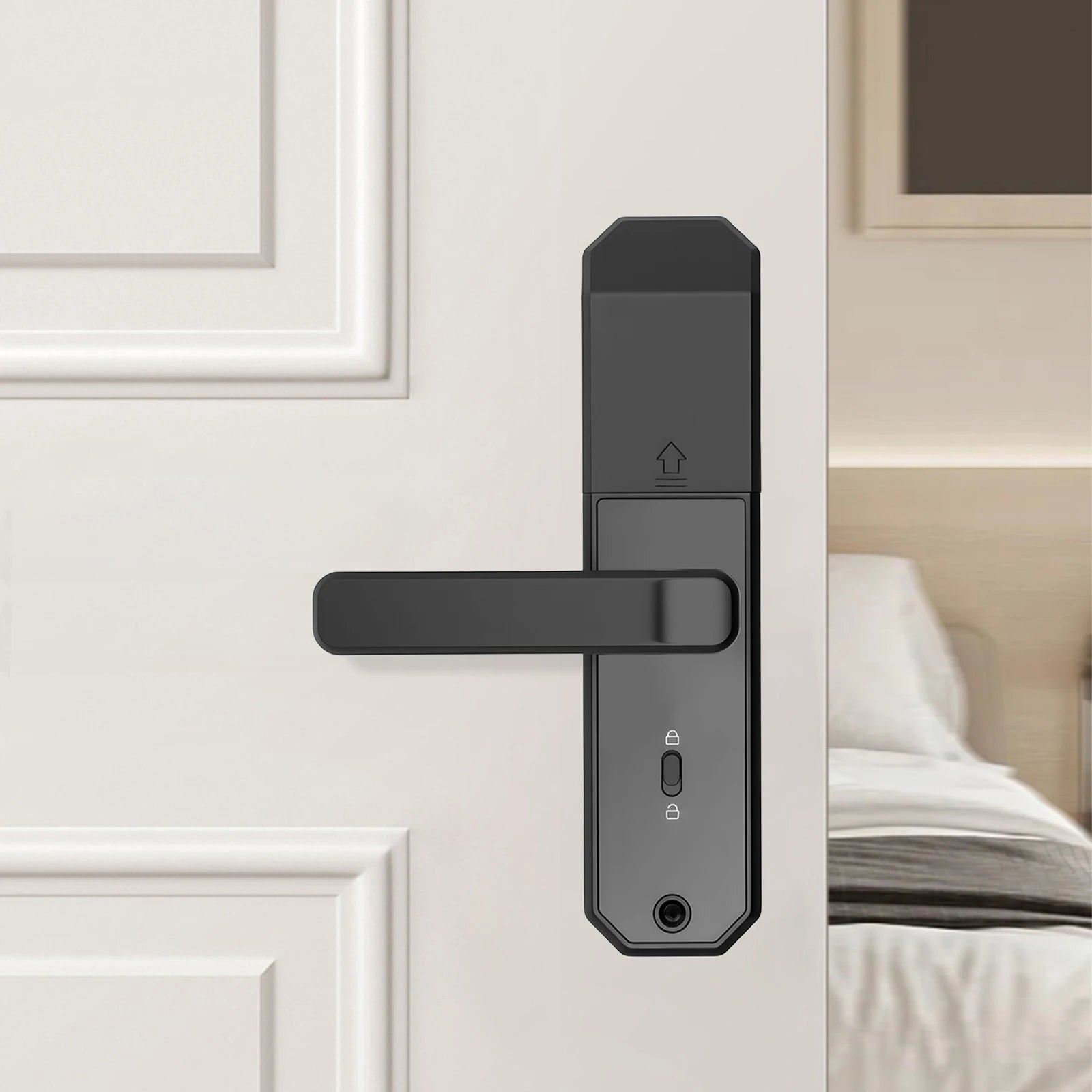 Smart Door Lock Fingerprints passwords 4 Unlock Methods 15 Month Battery  200 User Capacity for Home Office Apartment Security
