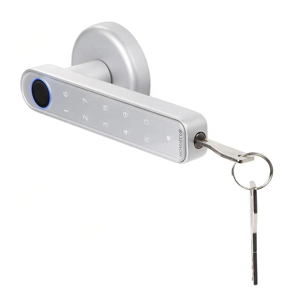 HOMSECUR Electronic Fingerprint Password Door Lock APP Bluetooth Remote Opening