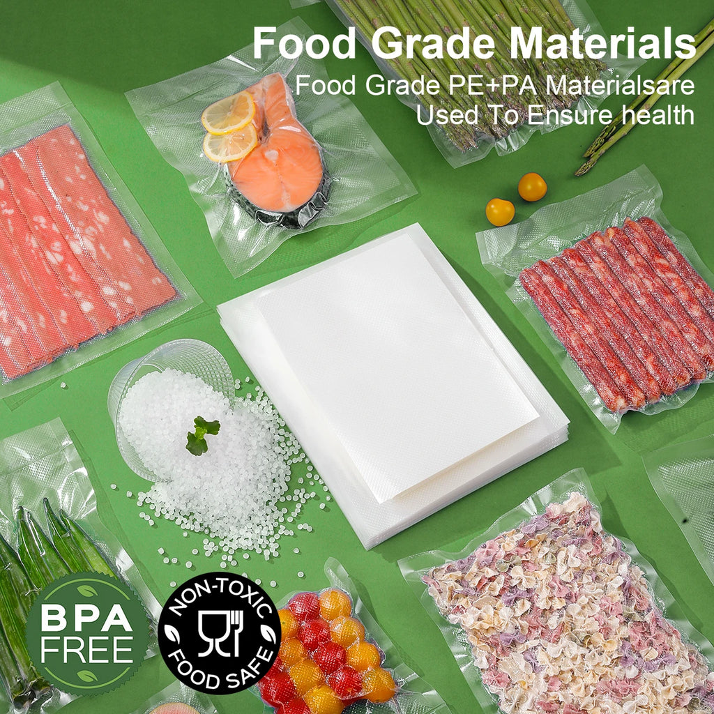 Vacuum Sealed Food Storage Bag Sealer, for Vacuum Preservation Machine, Food Packaging, Freshness Preservation for Kitchen