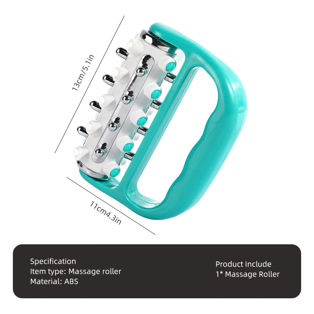 Handheld Cellulite Massager with 360° Rotating Roller - Green Back Massage Instrument Tidesmit