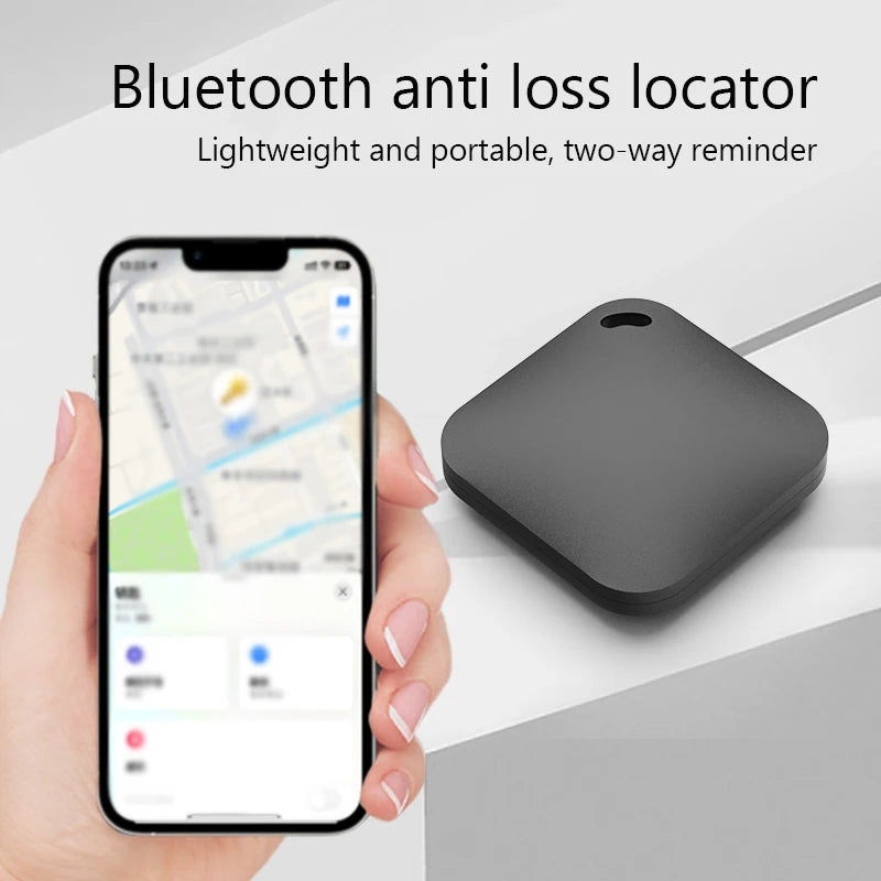 Bluetooth GPS Tracker for Apple Find My, Anti-Lost Tag - Black Tidesmit
