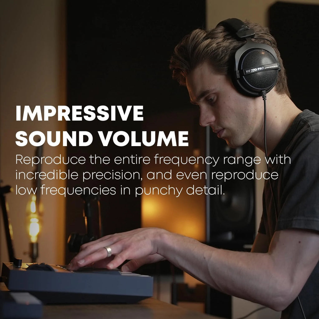 DT990 PRO Studio Headphones: Over-Ear Open-Back for Precise Mixing Tidesmit