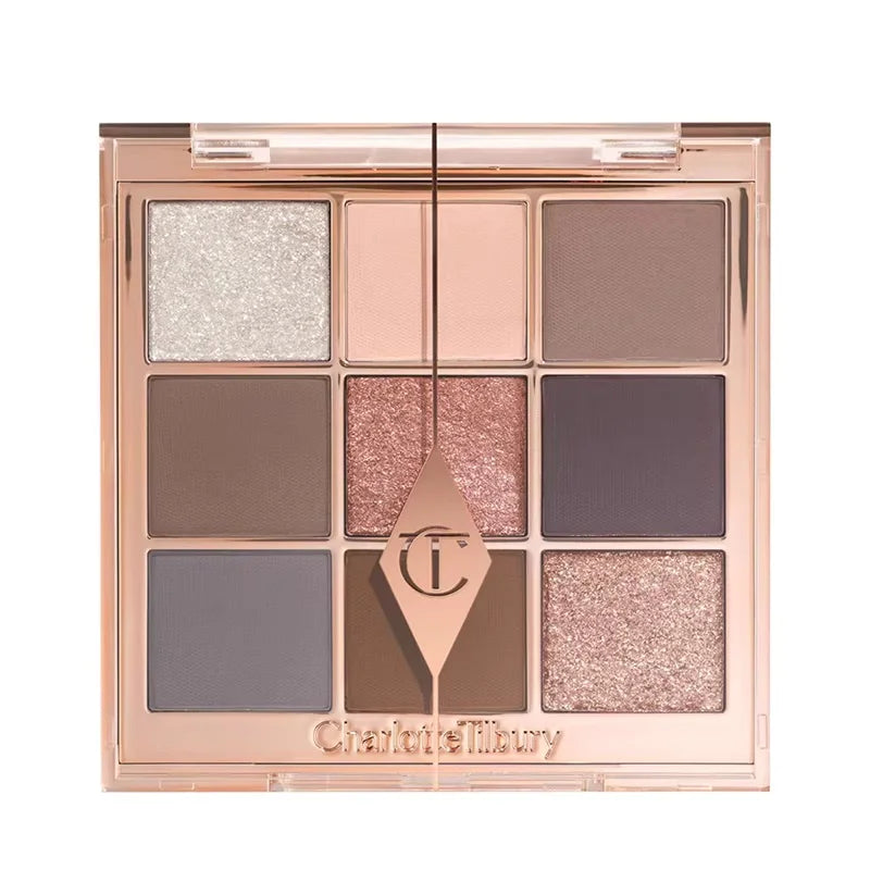 Tidesmit two-color heart blusher and waterproof eyeshadow palette shade swatch for long-lasting face makeup