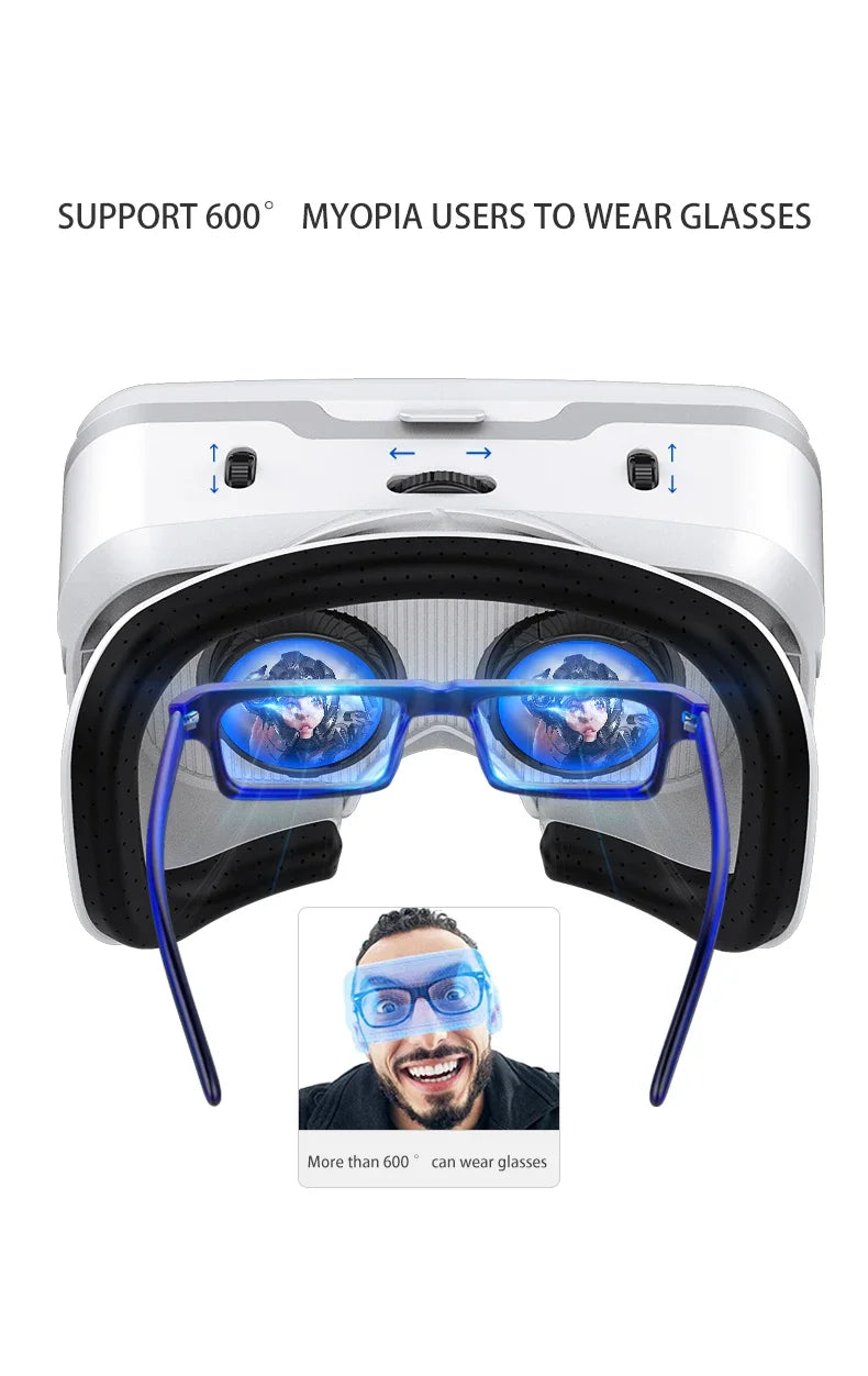 VR Headset for Smartphones | 3D Immersive Smart Glasses with Remote Options Tidesmit