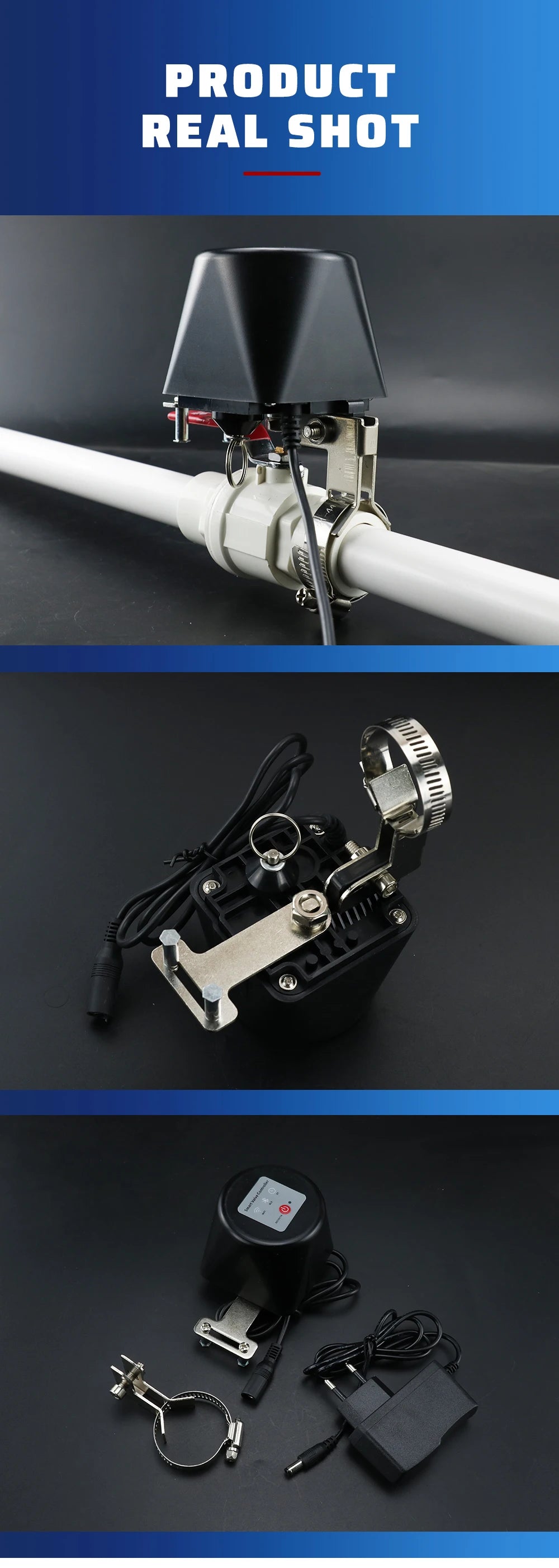 Smart WiFi Gas Valve Controller - App-Controlled Auto Shut-Off Valve Tidesmit
