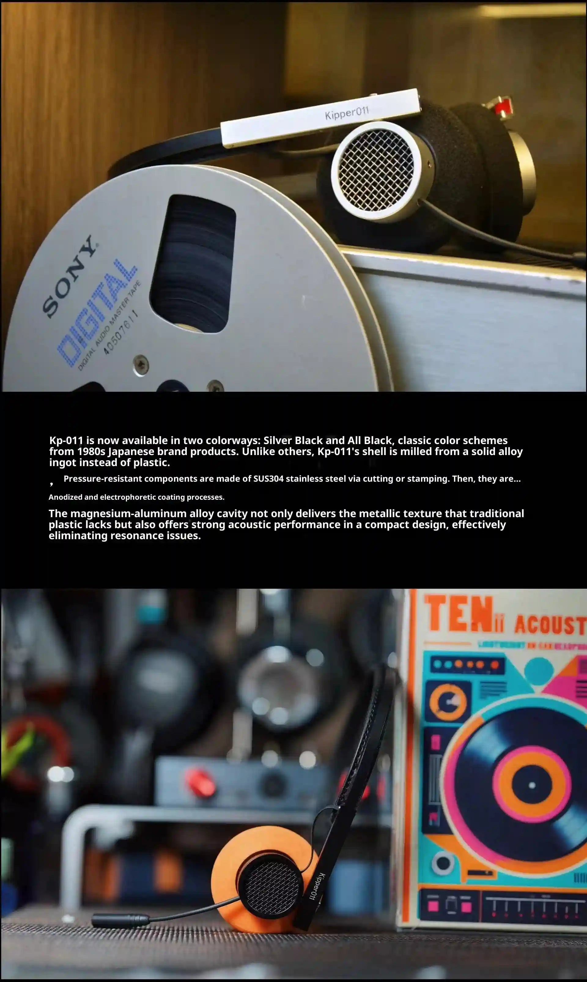 Tidesmit Over-Ear Wired Headphones with 50mm Dynamic Drivers Tidesmit