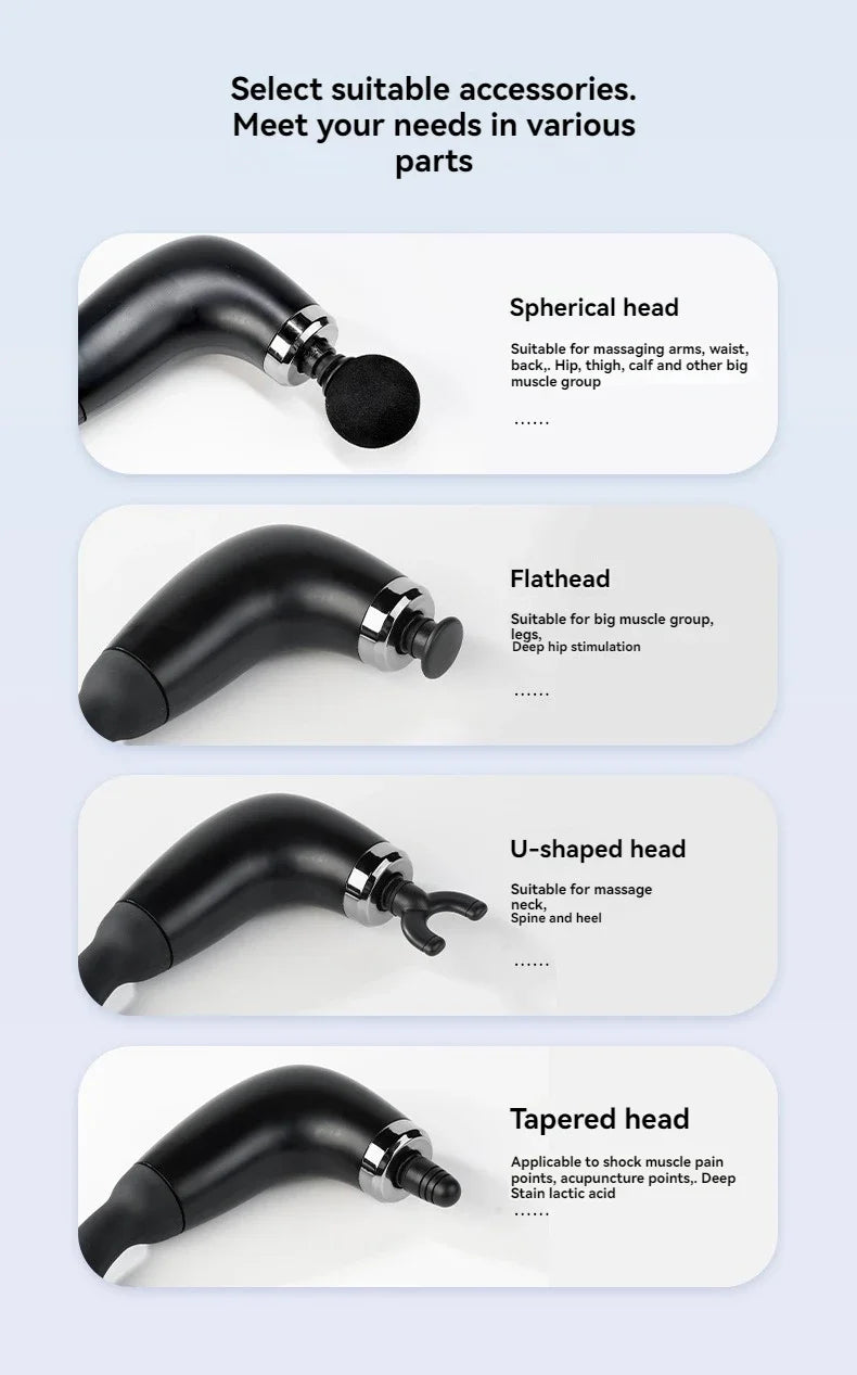 Deep Tissue Massage Gun – Portable Electric Muscle Relief Tool Body Shaping Massage Equipment Tidesmit