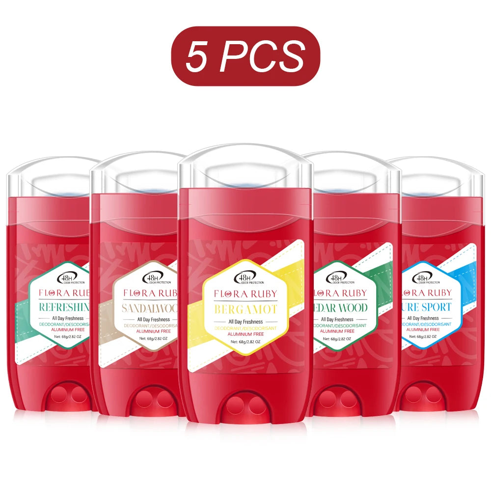 Tidesmit Old Spice aluminum-free deodorant for men with 48-hour sandalwood scent odor protection.