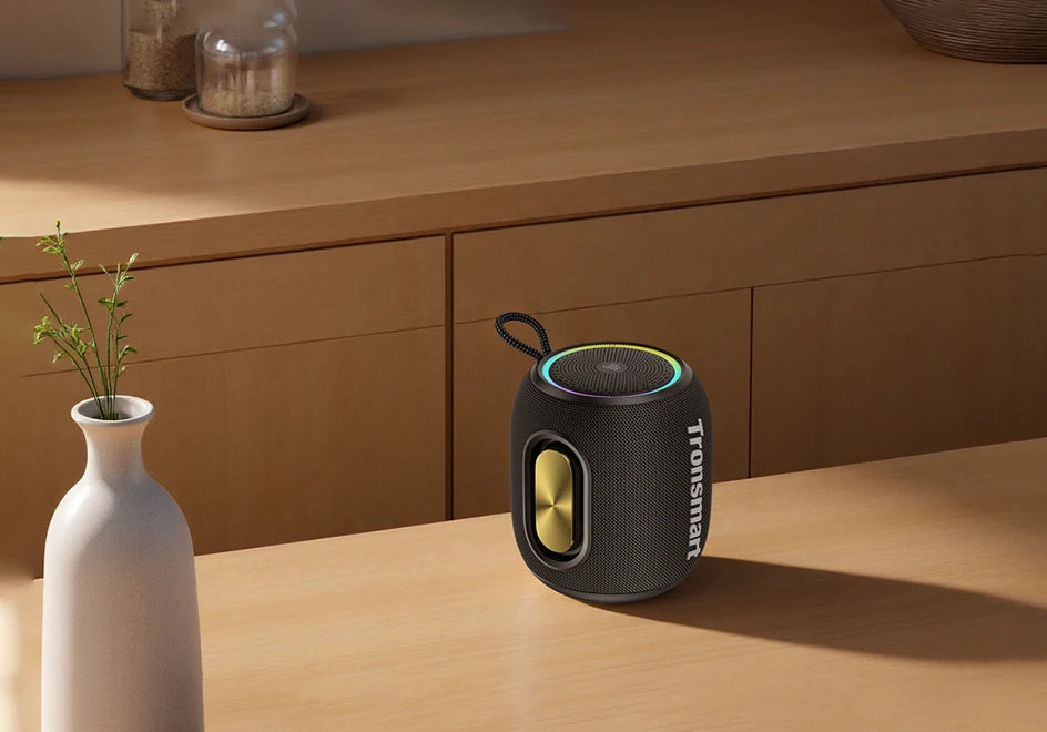 Tronsmart T8 Mini Speaker Bluetooth Speaker with 360 Degree Audio, 20H Playtime,IPX7 Waterproof, APP Control for Camping, Hiking